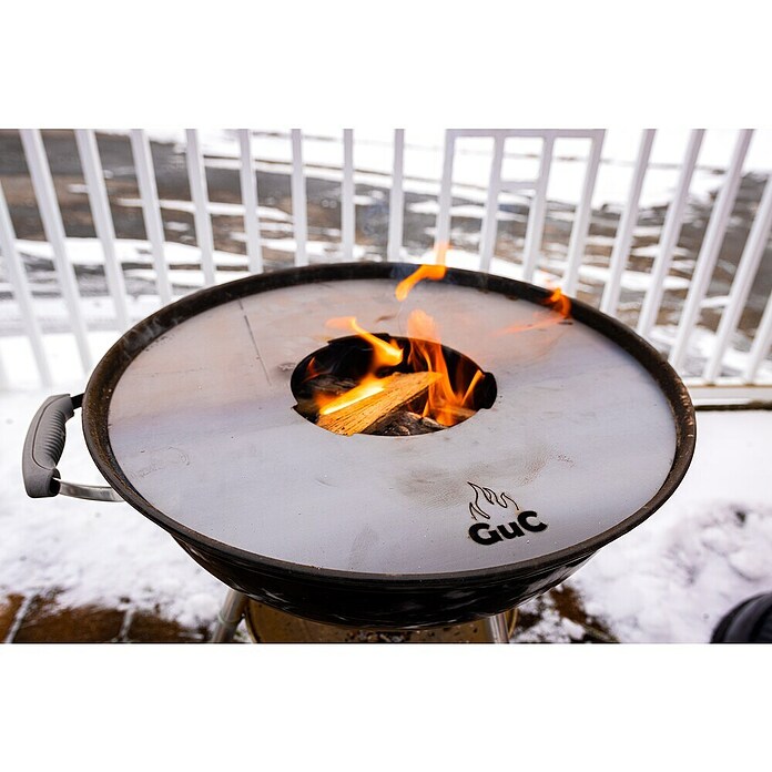 Grillplatte Set 57 (Durchmesser: 54,5 cm, Stahl, Anthrazit) | BAUHAUS