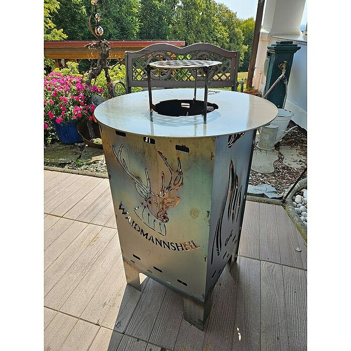 Grillplatte Set 57 (Durchmesser: 54,5 cm, Stahl, Anthrazit) | BAUHAUS