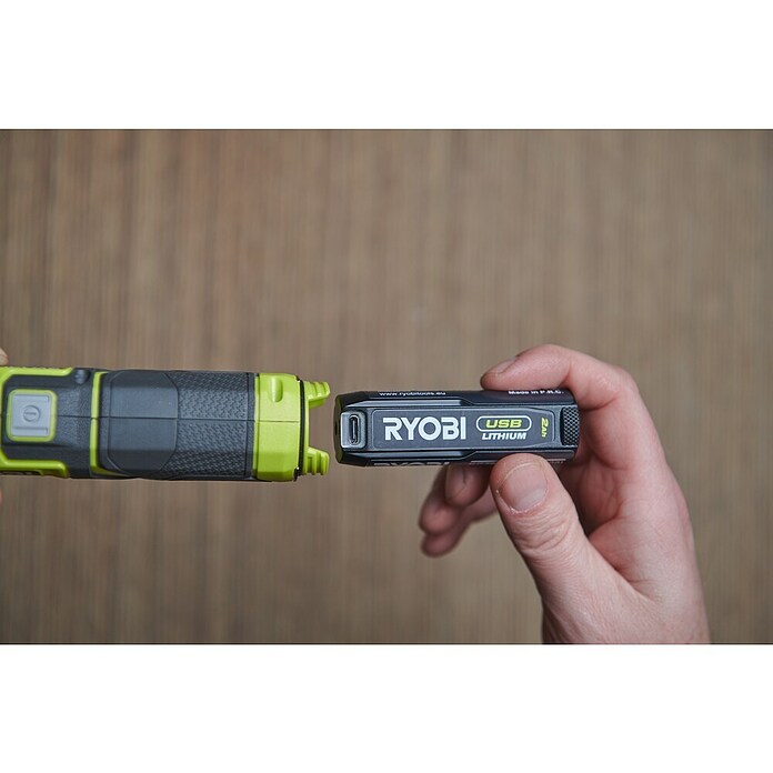 Ryobi 4V USB Akku-Stableuchte RLI4-120G (4 V, 1 Akku, 2 Ah) | BAUHAUS