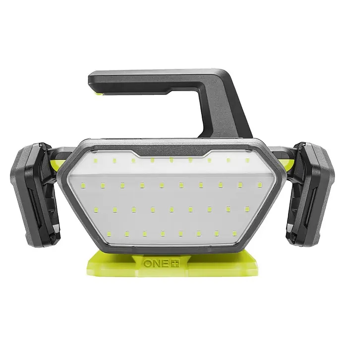 Ryobi ONE+ LED-Akkustrahler R18L360-0 - 3.500 lm, Akkuspannung: 18 V - Abbildung einer Ryobi ONE+ Akku-Arbeitsleuchte, ideal für Baustellen oder den Heimgebrauch. Mit hoher Lichtleistung und robustem Design.