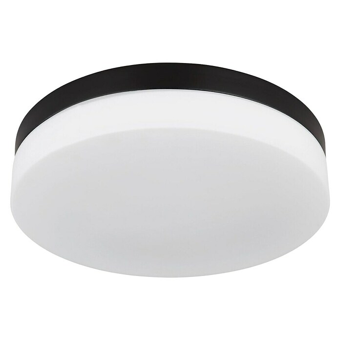 Globo Außenwand- & Deckenleuchte Vranos (60 W, Ø x H: 30 x 6,5 cm, Anthrazit, IP44) | BAUHAUS