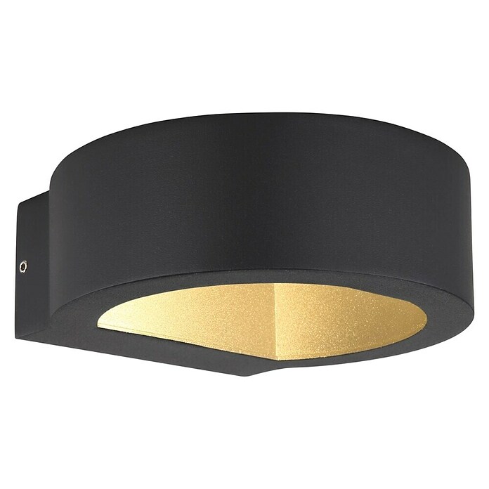 Globo Vanjska zidna LED svjetiljka Slice I  (7 W, 15,6 x 16 x 5,5 cm, Crna, IP54) | BAUHAUS