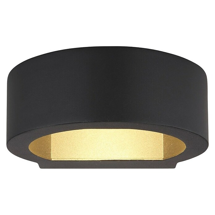 Globo Vanjska zidna LED svjetiljka Slice I  (7 W, 15,6 x 16 x 5,5 cm, Crna, IP54) | BAUHAUS
