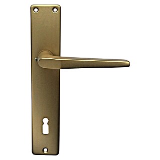 Lienbacher Garnitura za sobna vrata Europa (Debelina vrat: 30 mm - 53 mm, Ključ z razgibano brado, Aluminij, L oblika)