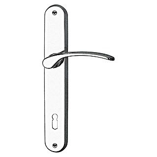 Portaferm Drückergarnitur Violetta (Stärke Tür: 39 mm - 62 mm, Messing, Silber)