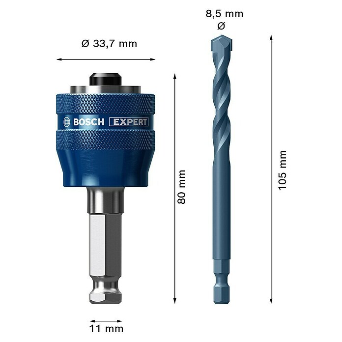Bosch Expert Gatenzaagadapter Power-change Plus 11 (Diameter: 8,7 mm) | BAUHAUS