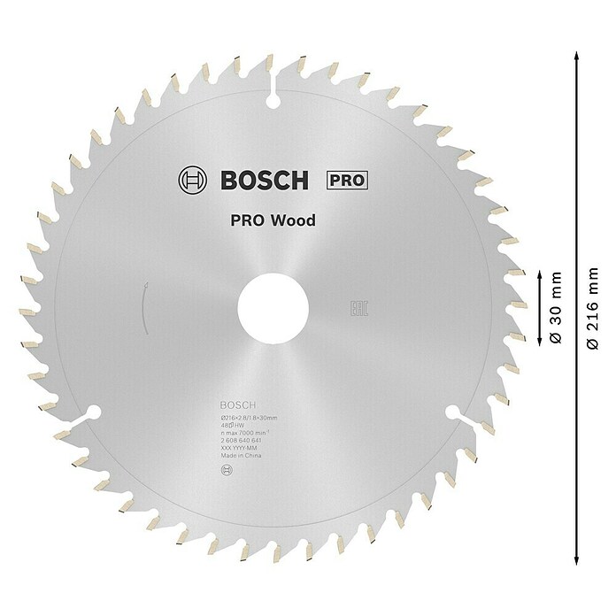 Bosch Cirkelzaagblad (Aantal tanden: 48 st., 216 mm) | BAUHAUS