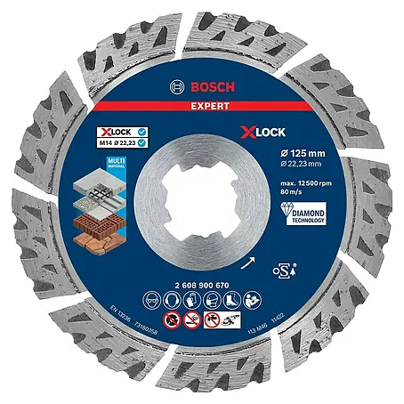 Bosch Professional X-Lock Diamant-Trennscheibe Expert for MultiMaterial