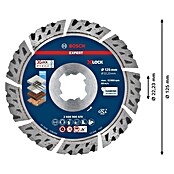 Bosch Professional X-Lock Diamant-Trennscheibe Expert for MultiMaterial (Durchmesser Scheibe: 125 mm) | BAUHAUS