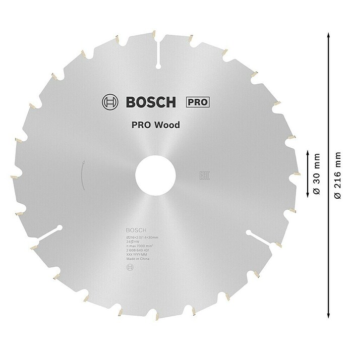 Bosch Cirkelzaagblad - 24 Tanden (216 mm) | BAUHAUS