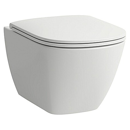 Laufen Spülrandloses Wand-WC Lua (Ohne Spezialglasur, WC Abgang: Waagerecht, Weiß)
