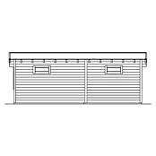 Skan Holz Gartenhaus Arnheim (Außenmaß inkl. Dachüberstand (B x T): 720 x 539 cm, Holz, Schiefergrau) | BAUHAUS