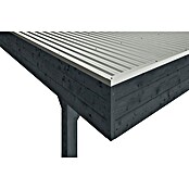 SKAN HOLZ Carport (Außenmaß inkl. Dachüberstand (B x T): 5,57 x 7,08 m, Doppelcarport, Anthrazit) | BAUHAUS