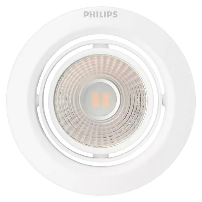 Philips Downlight empotrable LED redondo Pomeron - 7 W, Ø x Al: 9 x 7,05 cm, Blanco, Blanco neutro - Un foco empotrable LED blanco de Philips. Eficiente energéticamente y de larga duración, ideal para interiores modernos.