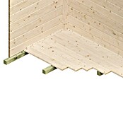 Skan Holz Gartenhaus Dilbeek (Außenmaß inkl. Dachüberstand (B x T): 553 x 380 cm, Holz, Natur) | BAUHAUS