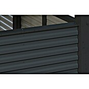 SKAN HOLZ Carport (Außenmaß inkl. Dachüberstand (B x T): 5,57 x 7,08 m, Doppelcarport, Anthrazit) | BAUHAUS