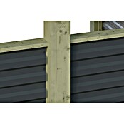 SKAN HOLZ Carport (Außenmaß inkl. Dachüberstand (B x T): 5,57 x 7,08 m, Doppelcarport, KDI Grün) | BAUHAUS