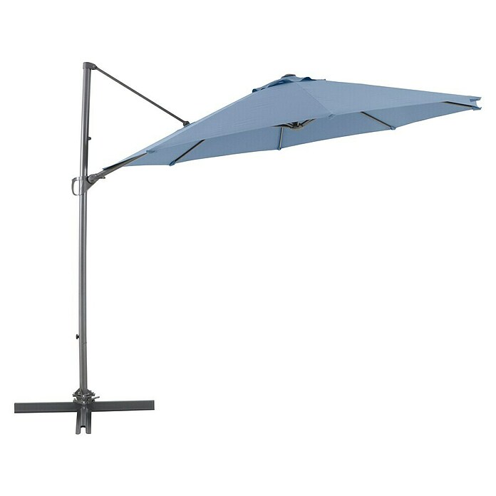 Sunfun Ampelschirm (Blau, Durchmesser: 300 cm)