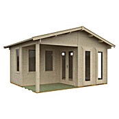 SKAN HOLZ Gartenhaus Utrecht (Außenmaß inkl. Dachüberstand (B x T): 520 x 440 cm, Holz, Natur) | BAUHAUS