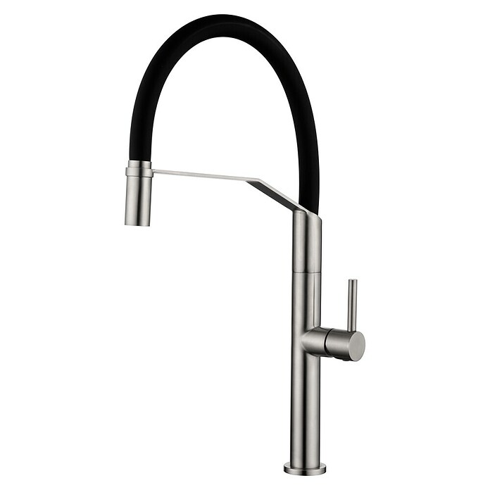 Imex Grifo de cocina flexible Deva (Negro/Cromo, Mate) BAUHAUS - Main Image