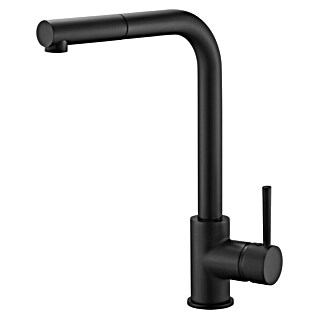 Imex Grifo de cocina extraíble Malta (Negro)