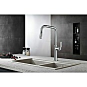 Imex Grifo de cocina extraíble Niza (Cromo) | BAUHAUS