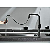 Imex Grifo de cocina extraíble Niza (Negro) | BAUHAUS