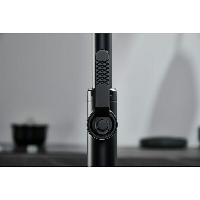 Imex Grifo de cocina extraíble Niza (Negro) | BAUHAUS