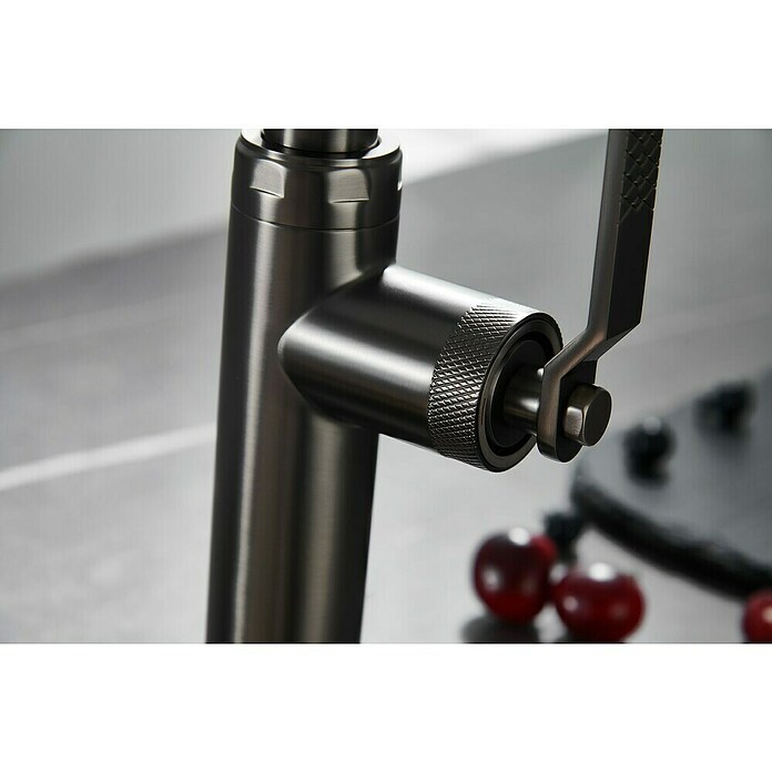 Imex Grifo de cocina extraíble Niza (Black gun metal) | BAUHAUS
