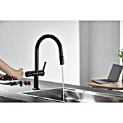 Imex Grifo de cocina extraíble Turín (Negro) | BAUHAUS