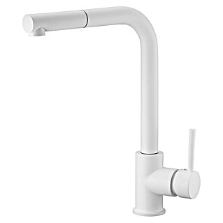 Imex Grifo de cocina extraíble Malta (Blanco)