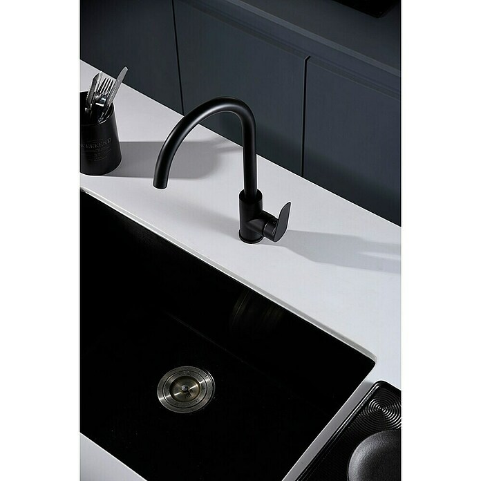 Imex Bélgica Grifo de cocina (Negro) | BAUHAUS