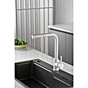 Imex Grifo de cocina extraíble Malta (Blanco) | BAUHAUS