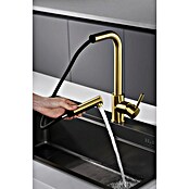 Imex Grifo de cocina extraíble Malta (Oro) | BAUHAUS
