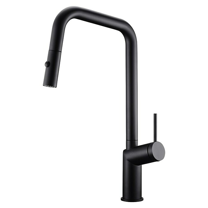 Imex Grifo de cocina extraíble Bonn (Negro) | BAUHAUS
