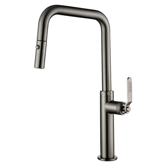 Imex Grifo de cocina extraíble Niza (Black gun metal) | BAUHAUS