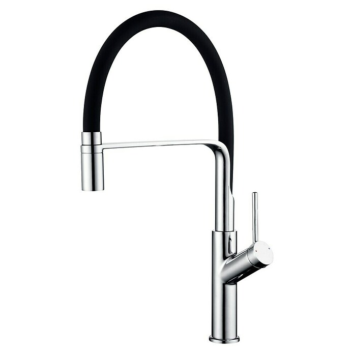 Imex Grifo de cocina flexible Sena (Cromo/Negro) | BAUHAUS