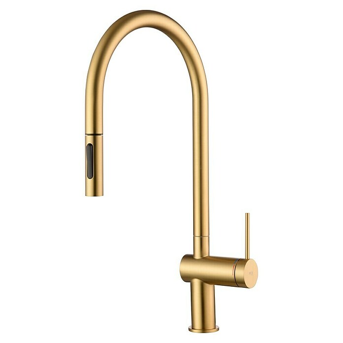 Imex Grifo de cocina extraíble Berna (Oro) | BAUHAUS