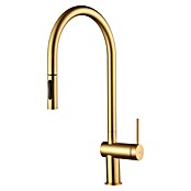 Imex Grifo de cocina extraíble Berna (Oro) | BAUHAUS