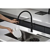 Imex Grifo de cocina flexible Sena (Negro) | BAUHAUS