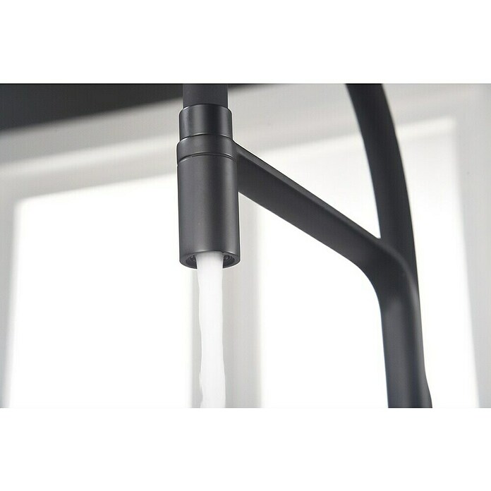 Imex Grifo de cocina flexible Sena (Negro) | BAUHAUS