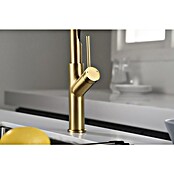 Imex Grifo de cocina flexible Sena (Oro/Negro) | BAUHAUS