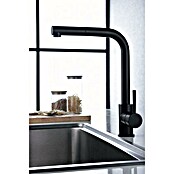 Imex Grifo de cocina extraíble Malta (Negro) | BAUHAUS