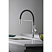 Imex Grifo de cocina flexible Sena (Cromo/Negro) | BAUHAUS