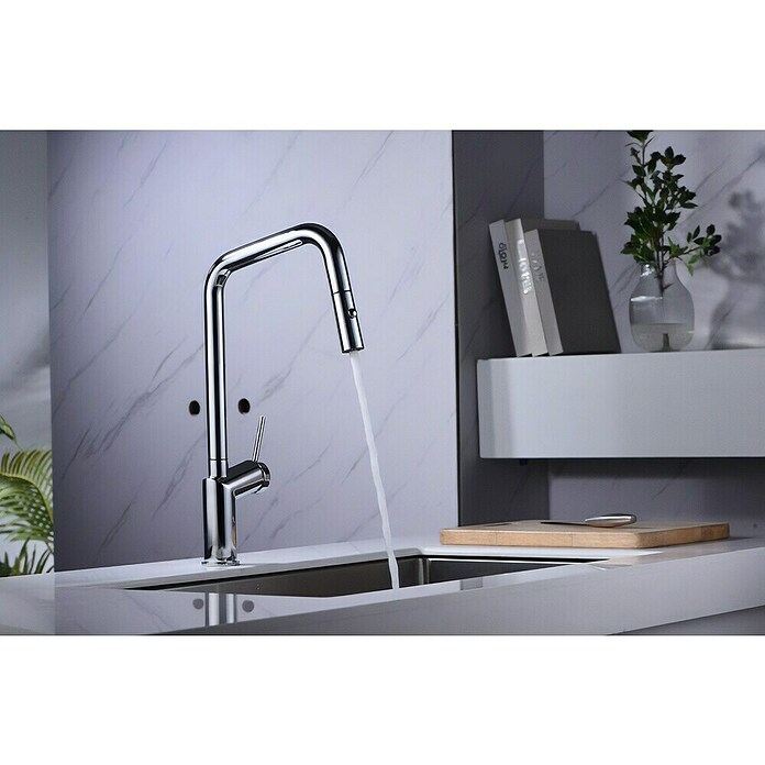 Imex Grifo de cocina extraíble Bonn (Cromo) | BAUHAUS