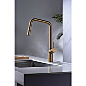 Imex Grifo de cocina extraíble Bonn (Oro) | BAUHAUS