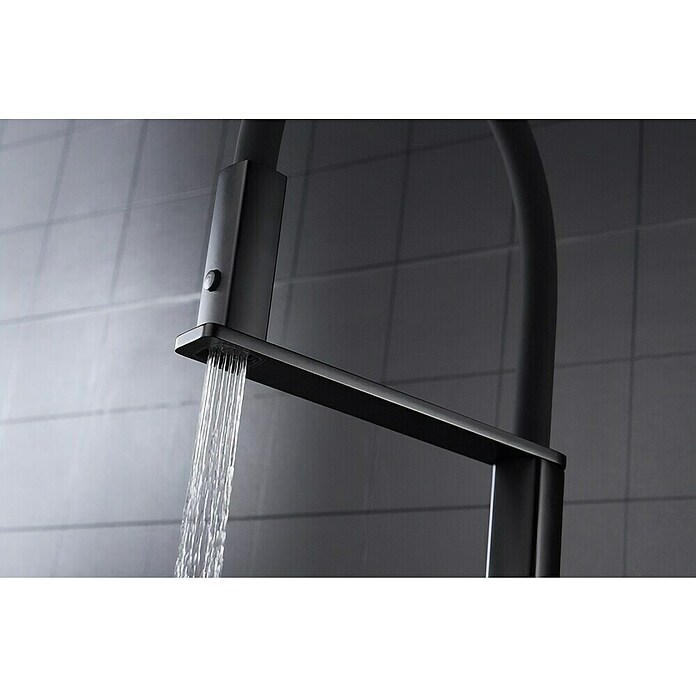 Imex Grifo de cocina flexible Menorca (Negro) | BAUHAUS