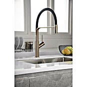 Imex Grifo de cocina flexible Sena (Oro rosa/Negro) | BAUHAUS