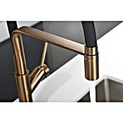Imex Grifo de cocina flexible Sena (Oro rosa/Negro) | BAUHAUS