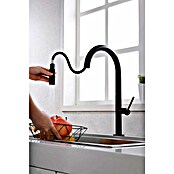 Imex Grifo de cocina extraíble Samoa (Negro) | BAUHAUS